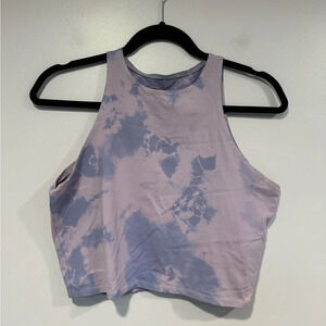 Four thirteen purple tie dye athletic tank